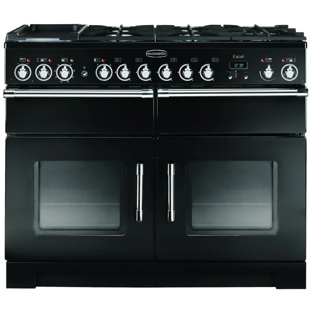 Rangemaster EXL110DFFBL/C Excel 110cm Dual Fuel Range Cooker 80520