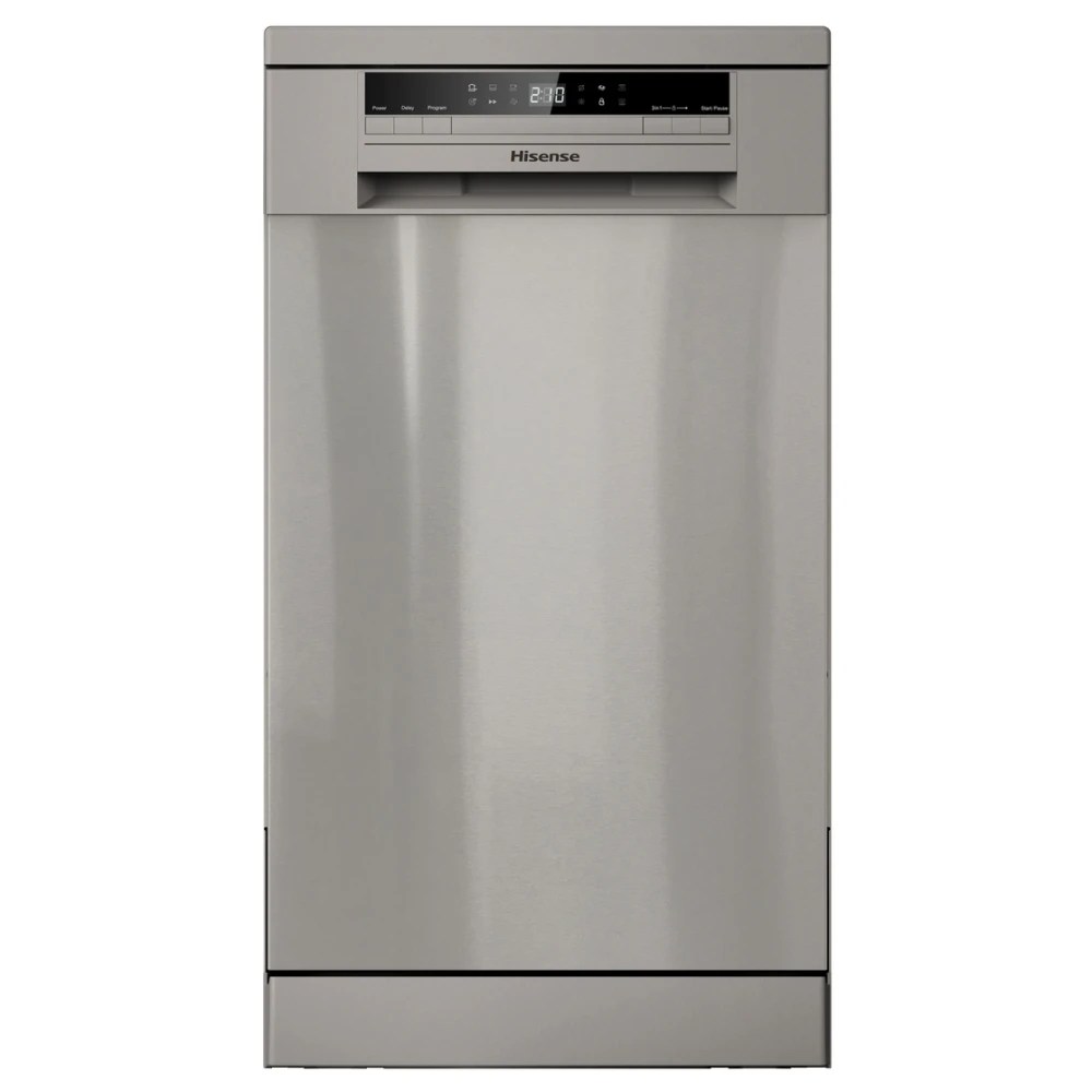 Hisense HS520E40XUK 45cm Freestanding Dishwasher SILVER Appliance City