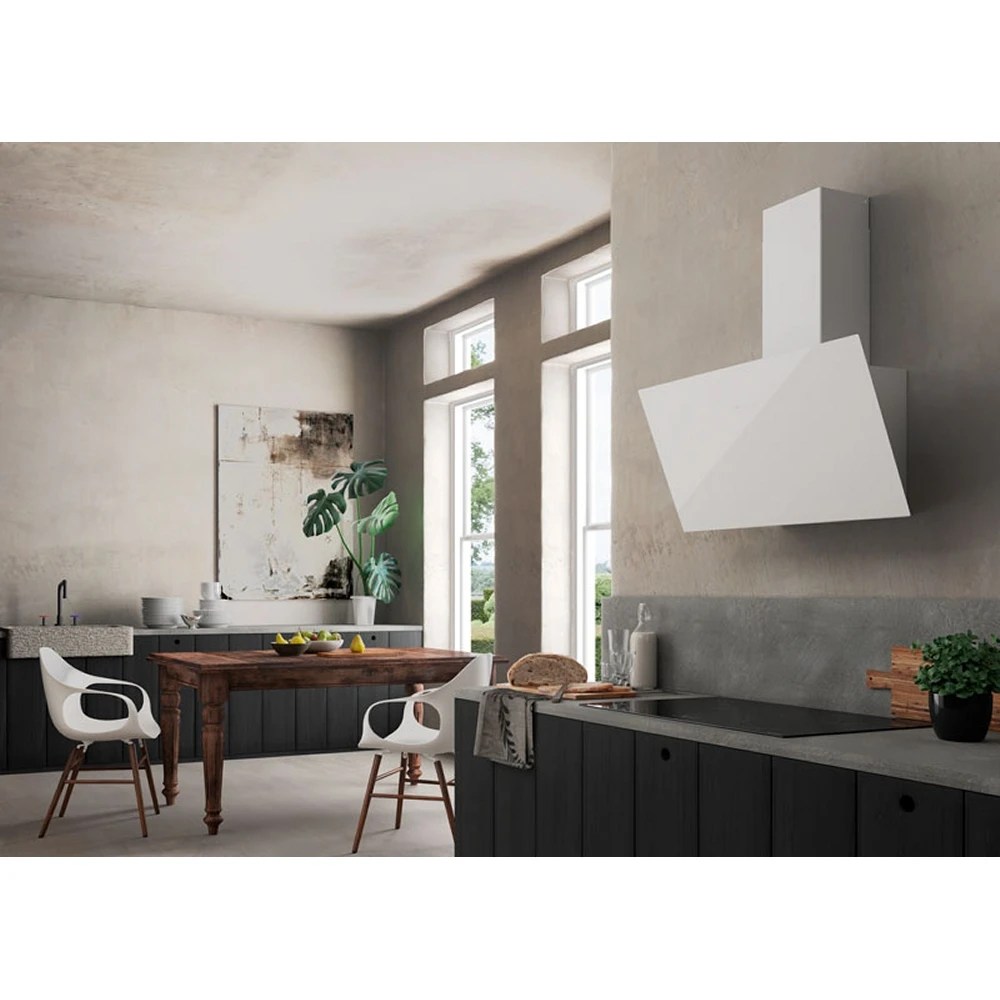 Faber TWEET EG8 LED BK A55 Tweet 55cm Angled Chimney Hood BLACK