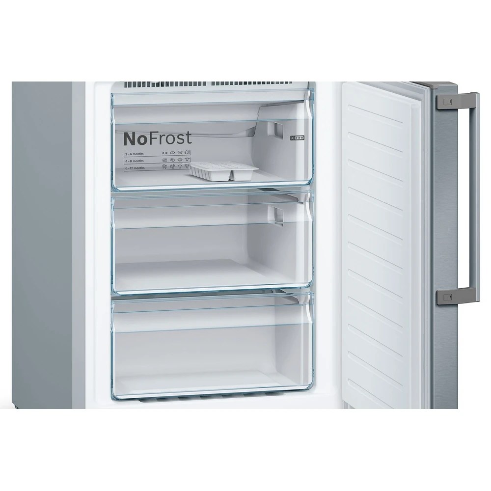 Bosch KGN36XLER 60cm Serie 4 Frost Free Fridge Freezer SILVER