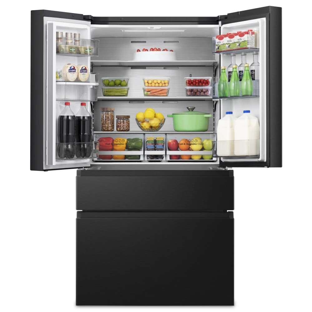 Hisense RF749N4WFF French Style Fridge Freezer With Non Plumbed Water