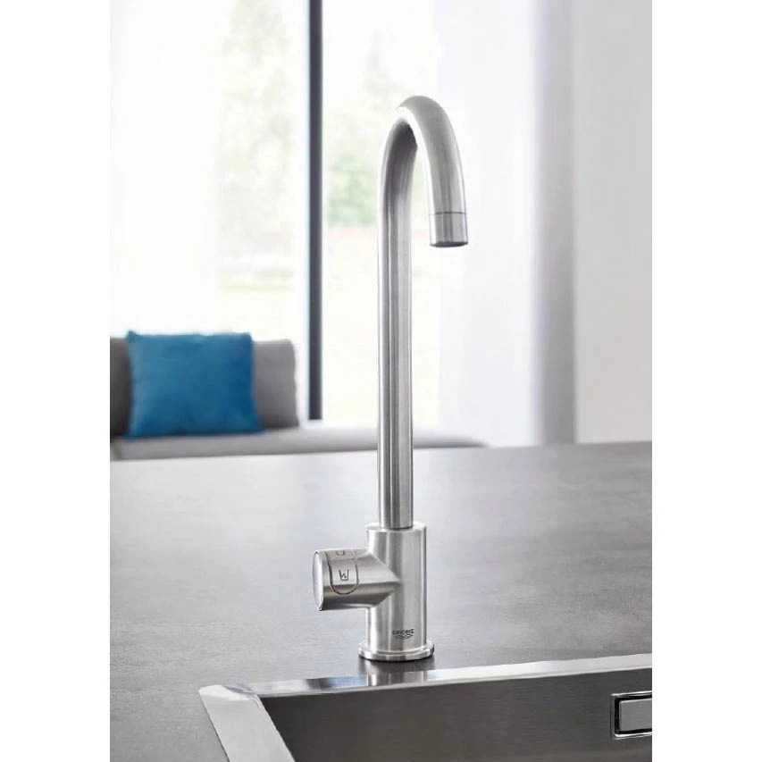 Grohe 31498DC1 Blue Home Mono Sparkling Water Tap STAINLESS STEEL