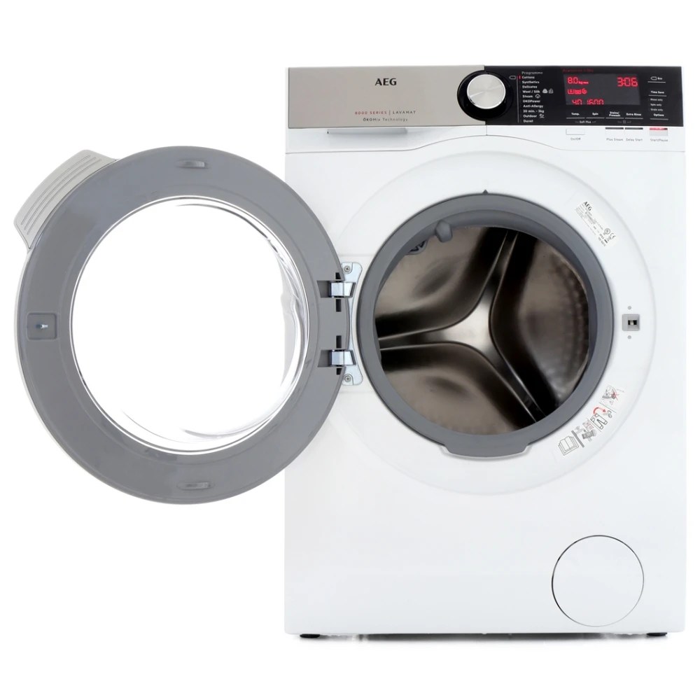 AEG L8FEC866R 8kg OKO Steam Washing Machine 1600rpm 8000 Series WHITE