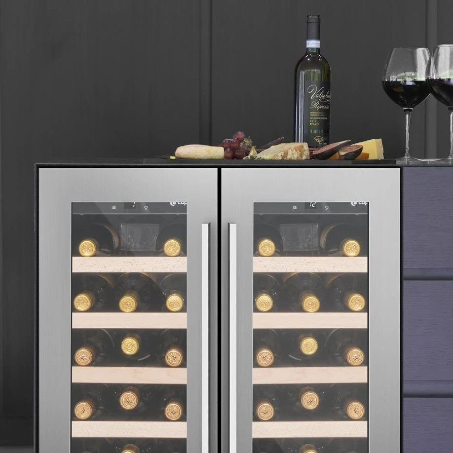Caple WI6232 60cm Undercounter Dual Zone Wine Cooler STAINLESS STEEL