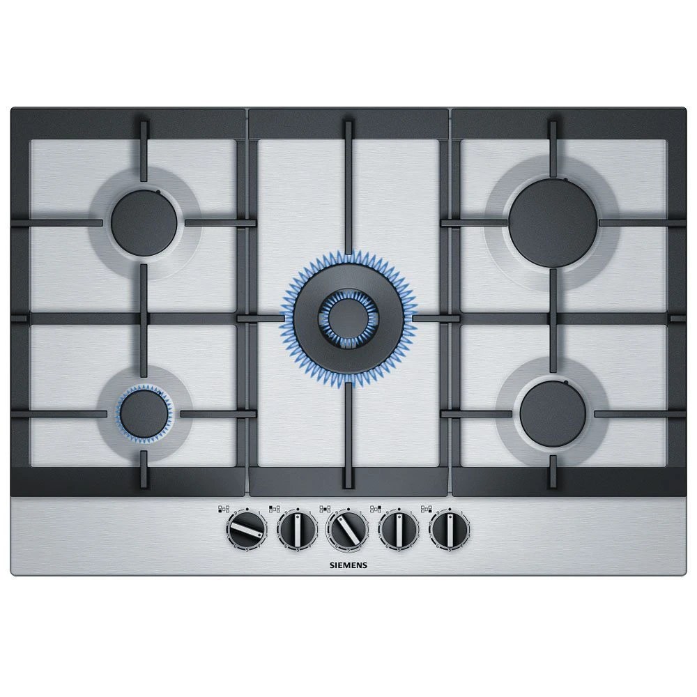 Siemens EC7A5RB90 IQ500 75cm 5 Burner StepFlame Gas Hob STAINLESS