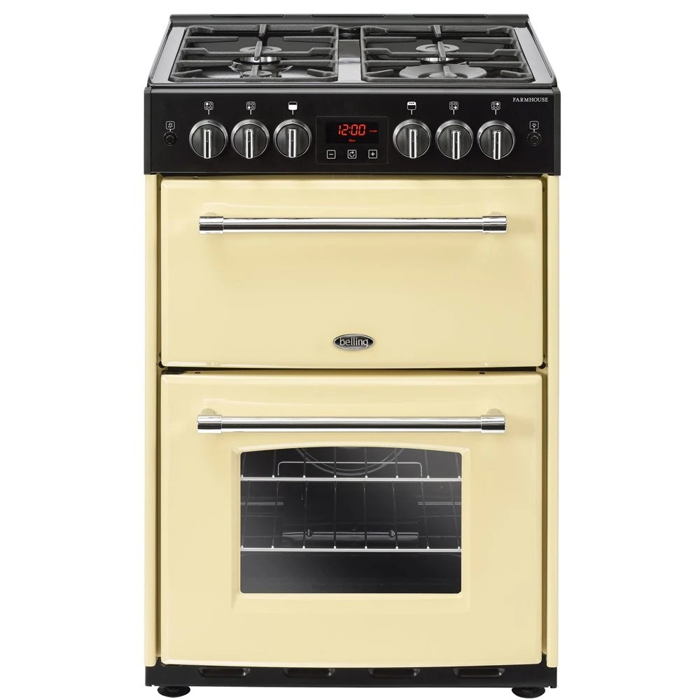 Belling FARMHOUSE 60GCRM 4716 60cm Freestanding Gas Cooker CREAM