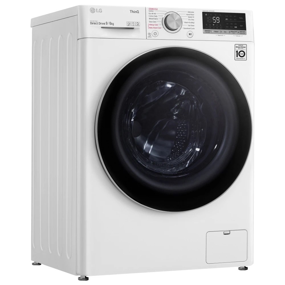 LG FWV696WSE 9kg/6kg Direct Drive Steam Washer Dryer WHITE