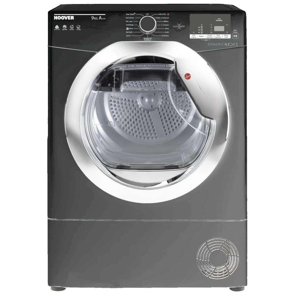 Hoover DXH9A2DCER 9kg Heat Pump Condenser Dryer GRAPHITE Appliance City