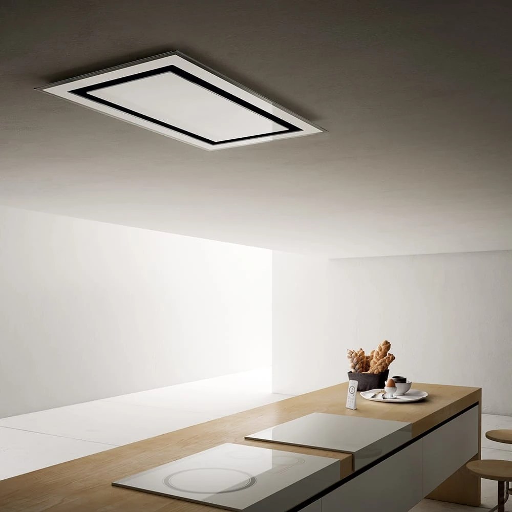 Elica CIRRUS 100cm Ceiling Hood WHITE Appliance City