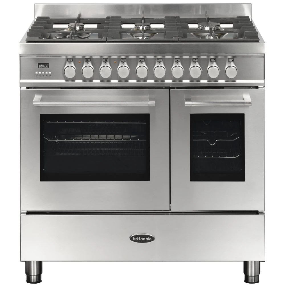 Britannia RC9TGQLS 90cm Q Line Dual Fuel Twin Oven Range Cooker