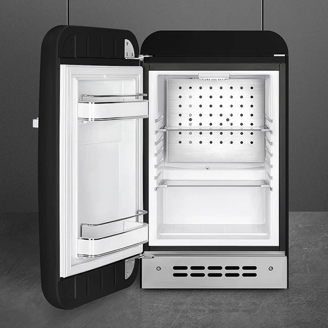 Smeg FAB5LBL5 Retro Mini Bar Fridge Left Hand Hinge BLACK Appliance