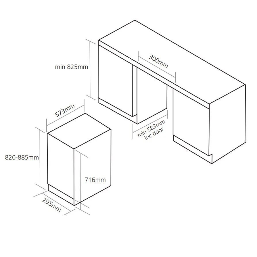 Caple WI3124 30cm Undercounter Wine Cooler BLACK Appliance City