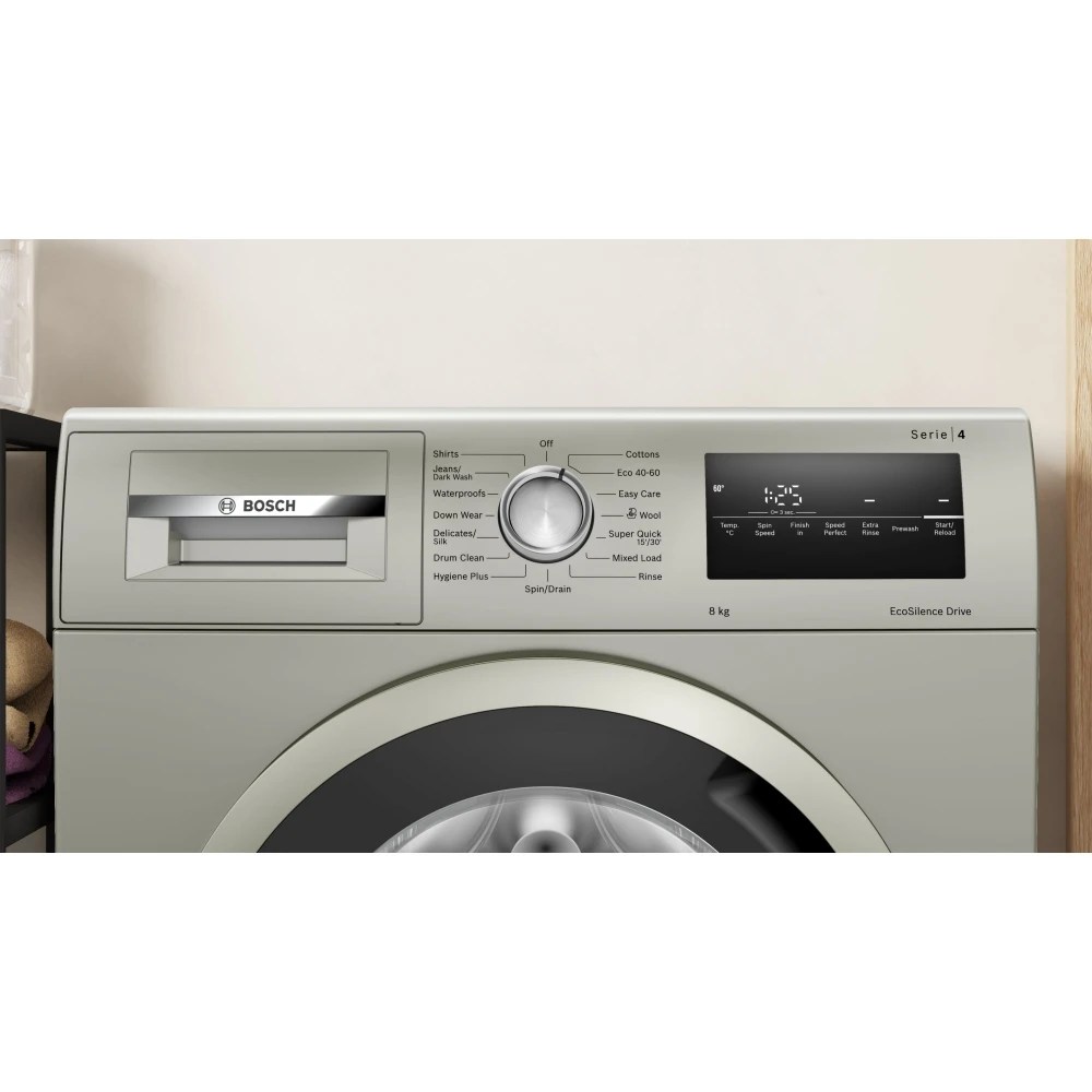 Bosch WAN282X2GB 8kg Series 4 Washing Machine 1400rpm SILVER Appliance City