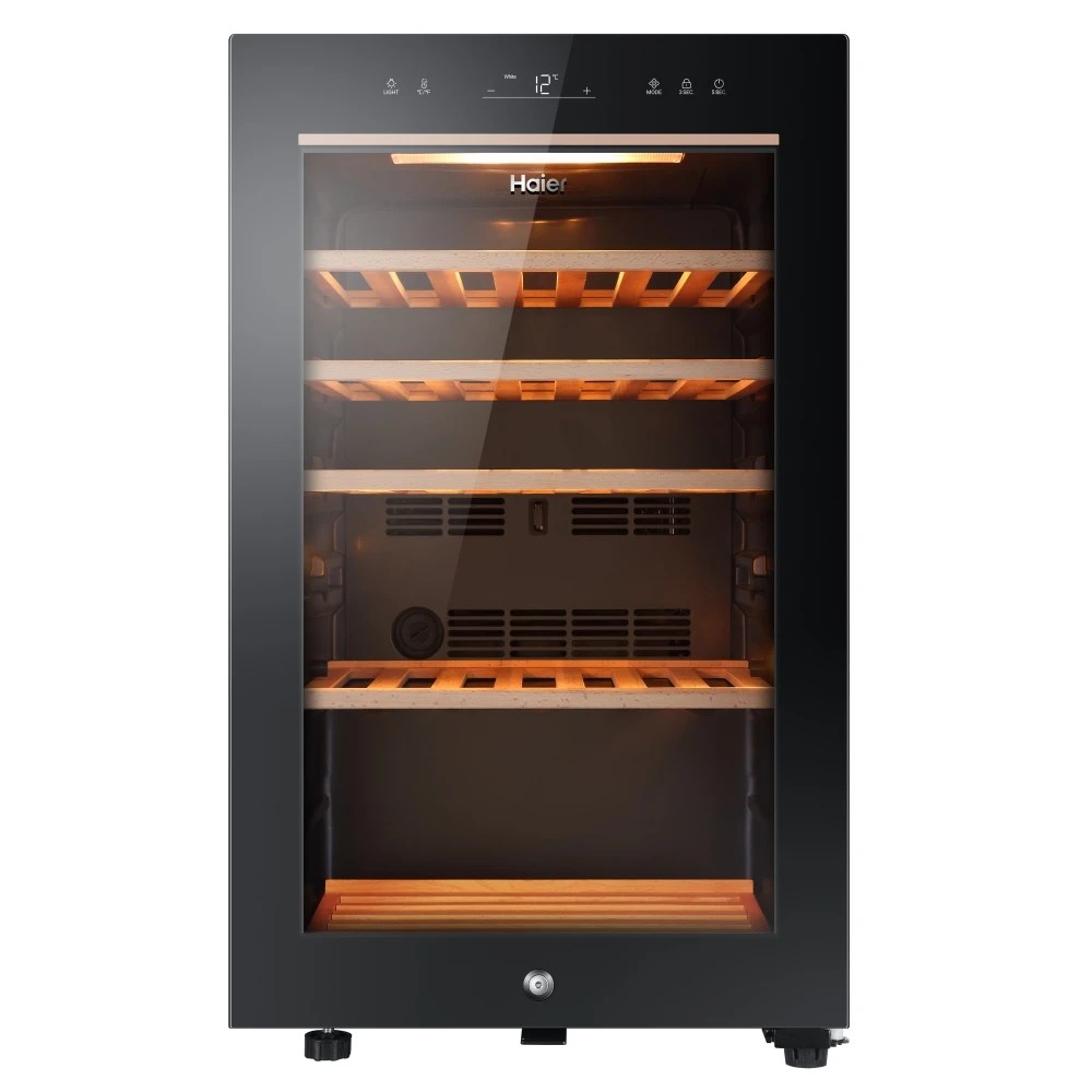 Haier HWS49GA 50cm Freestanding Wine Cooler BLACK Appliance City