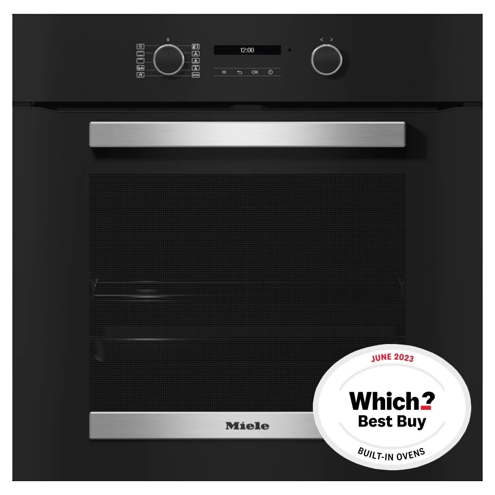 Miele H2465BP Discovery Pyrolytic Built In Single Oven BLACK