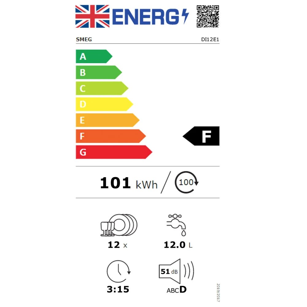 Smeg DI12E1 60cm Fully Integrated Dishwasher Appliance City