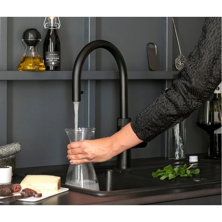 Quooker PRO3 FLEX BLK 3XRBLK Flex 3in1 Boiling Water Tap BLACK
