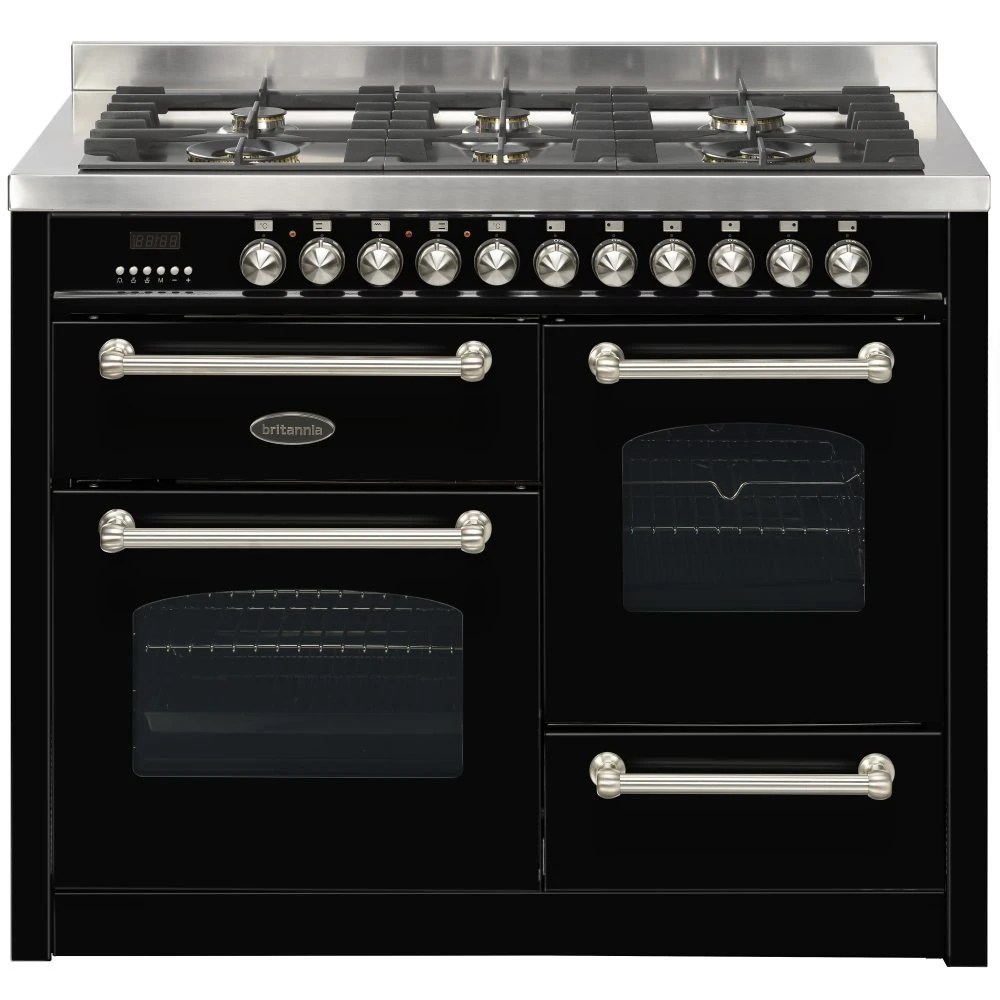 Britannia RC11XGGFLK 110cm Fleet XG Dual Fuel Range Cooker BLACK