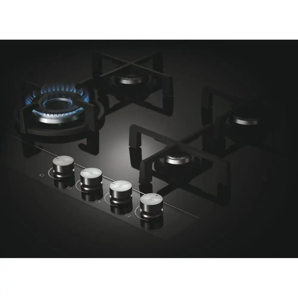 Fisher Paykel CG604DNGGB1 EX DISPLAY 60cm Gas On Glass Hob BLACK