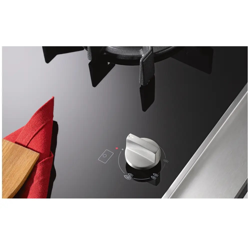 Miele KM30541 94cm Five Burner Gas On Glass Hob STAINLESS STEEL