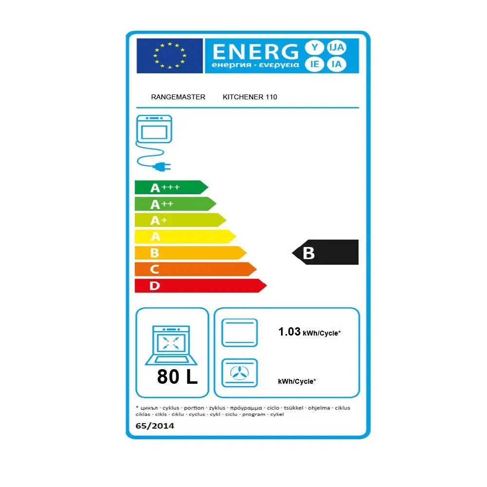 Rangemaster KCH110DFFSS/C Kitchener 110cm Dual Fuel Range Cooker 98830