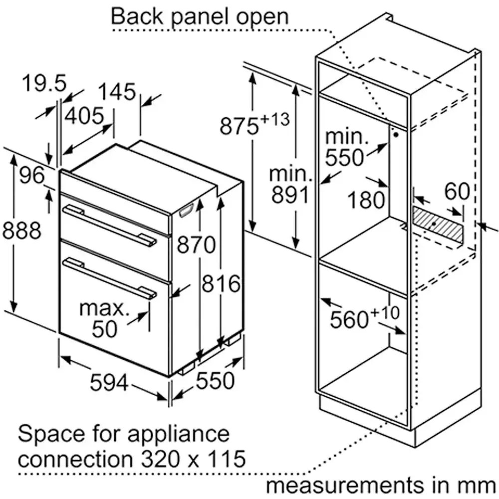 Neff U1ACE5HN0B N50 CircoTherm Built In Double Oven STAINLESS STEEL