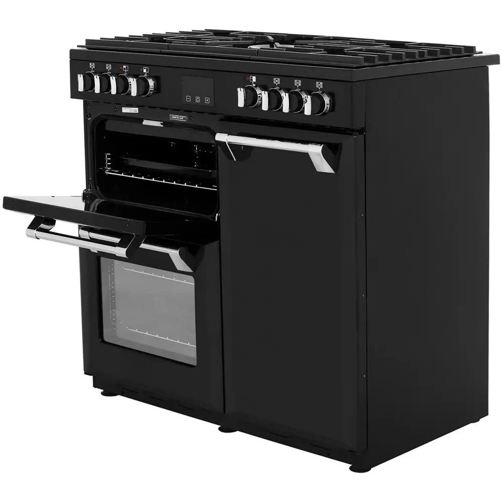 Stoves BELMONT 900DFTBLK Belmont 90cm Dual Fuel Range Cooker BLACK