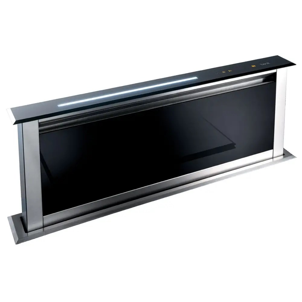Best HOODBELI90GL Lift 90cm Downdraft Extractor BLACK Appliance