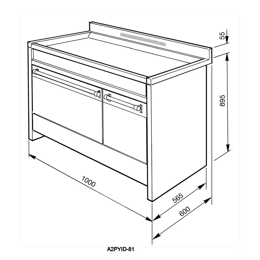 Smeg A2PYID81 100cm Opera Pyrolytic Induction Range Cooker STAINLESS