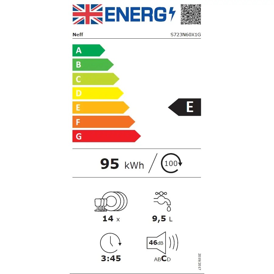 Neff S723N60X1G EX DISPLAY 60cm Fully Integrated Tall Height