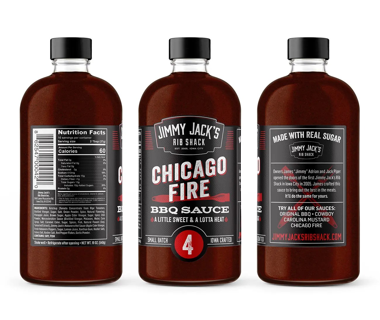 Austin Packaging Design Jimmy Jack's BBQ Sauce Alyson Design