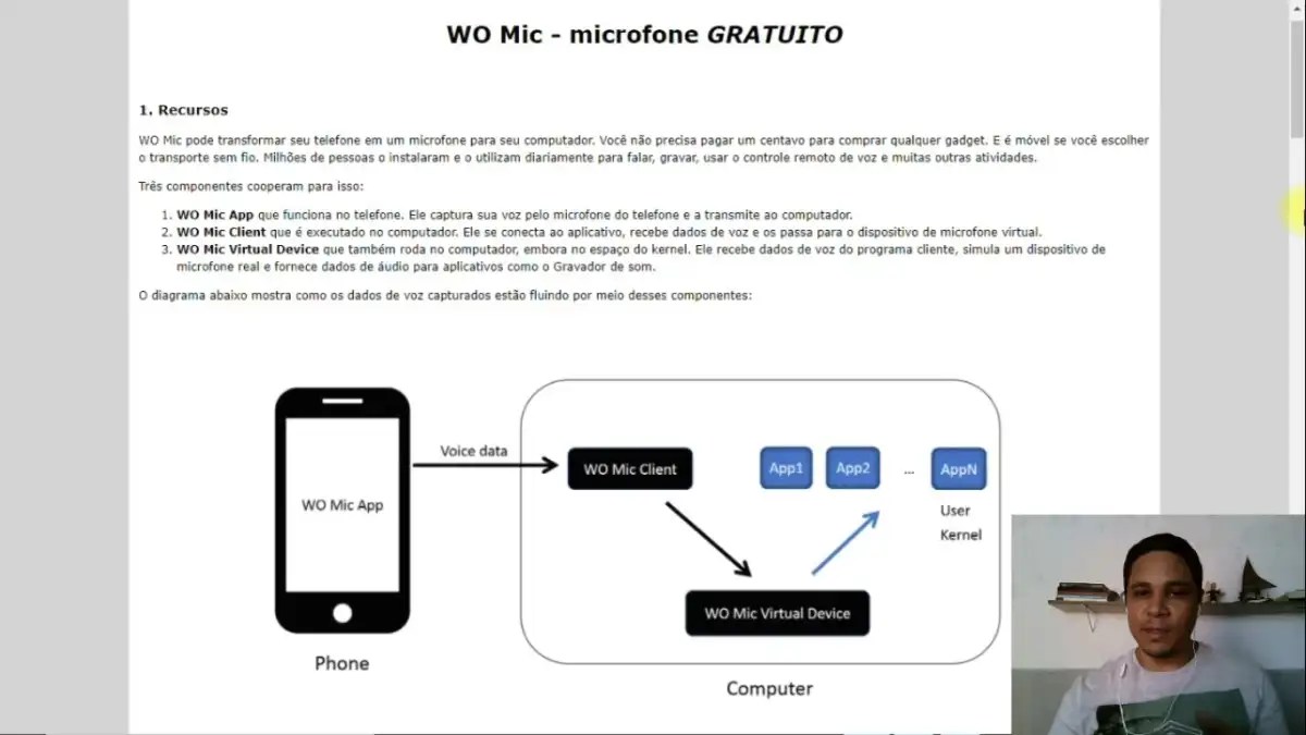 WO Mic download Como usar o Celular como Microfone no pc