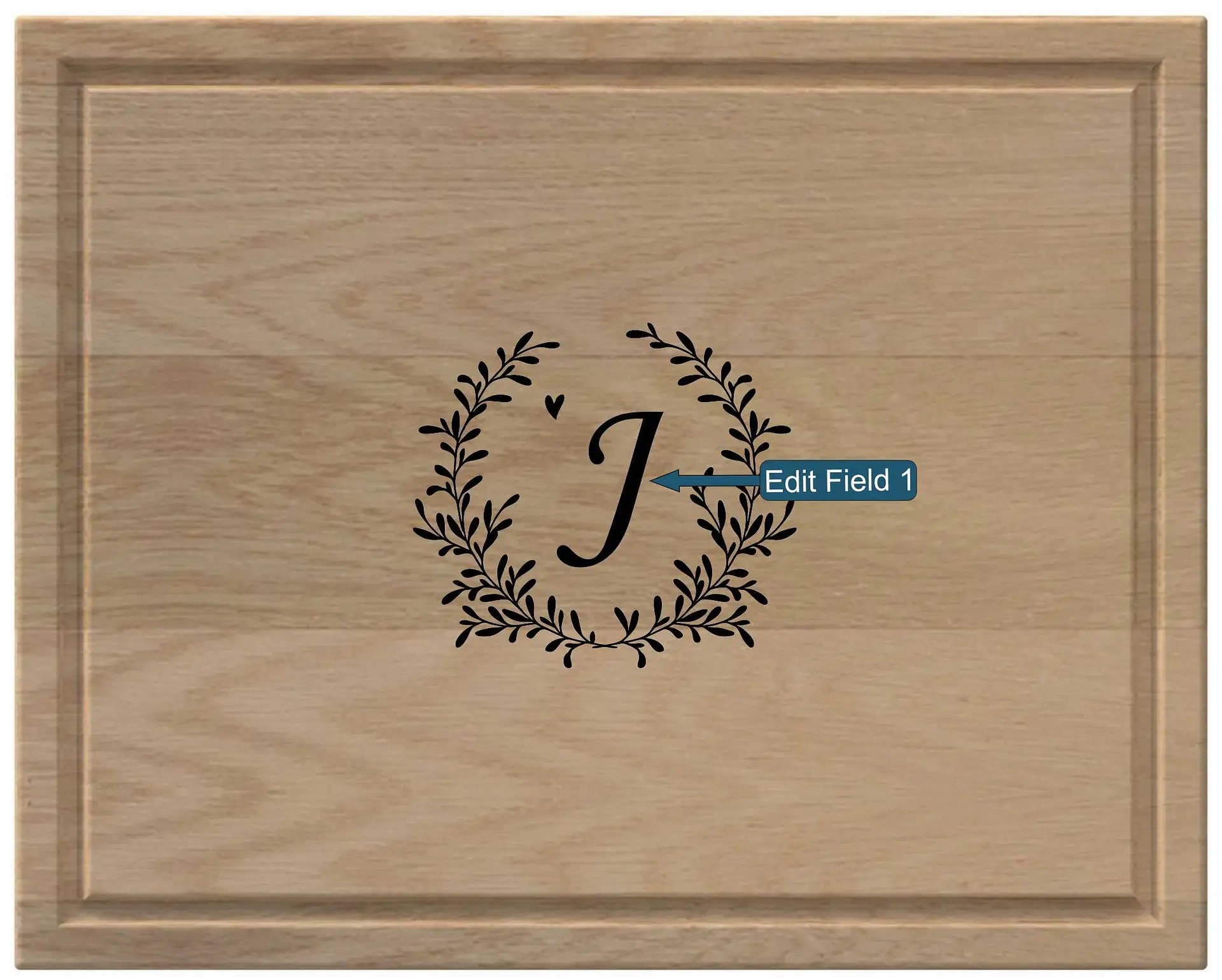 Discrete Single Letter Cutting Board The Schnauzer Co