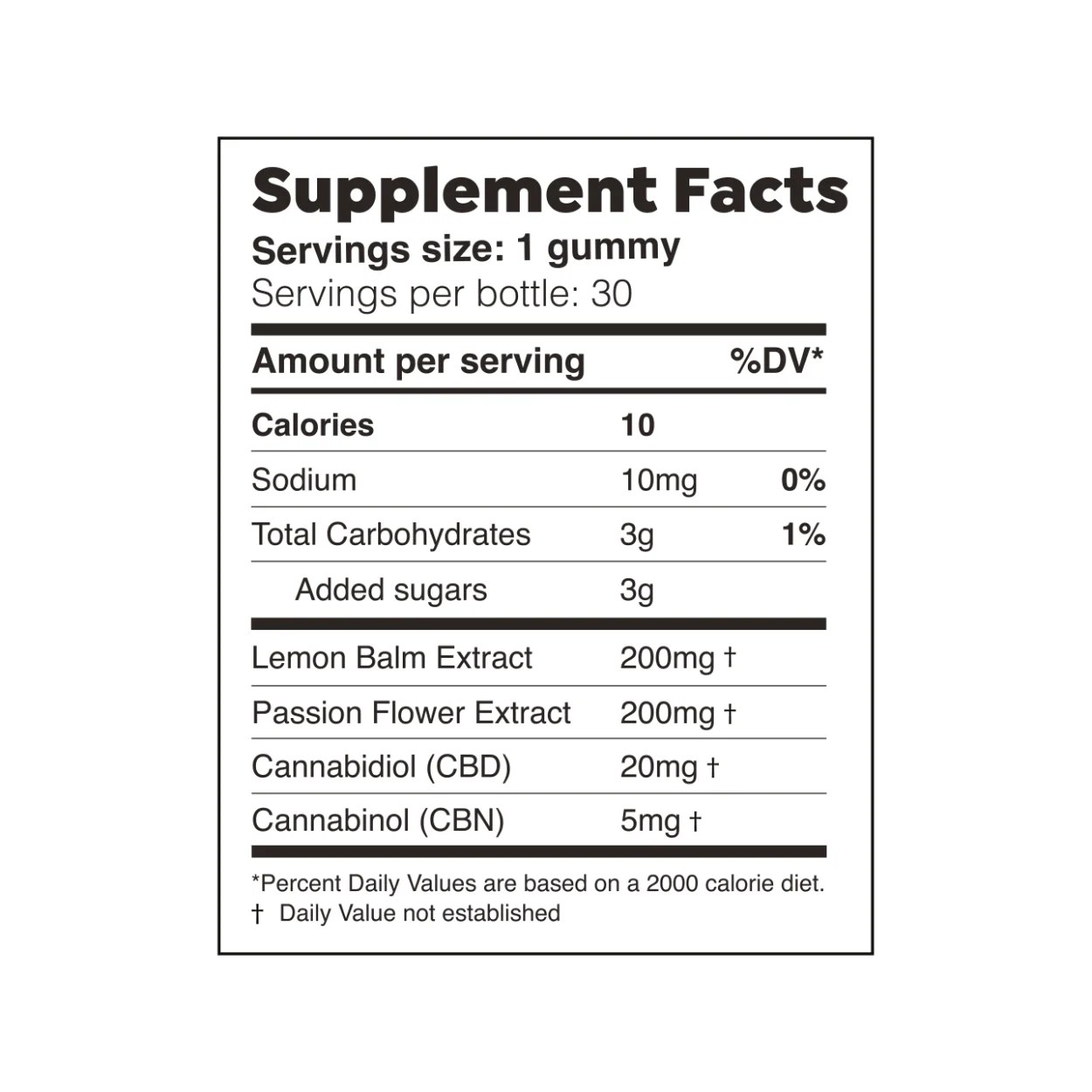 SLEEP CBD + CBN + Adaptogen Gummies 30count Wild By Nature CBD