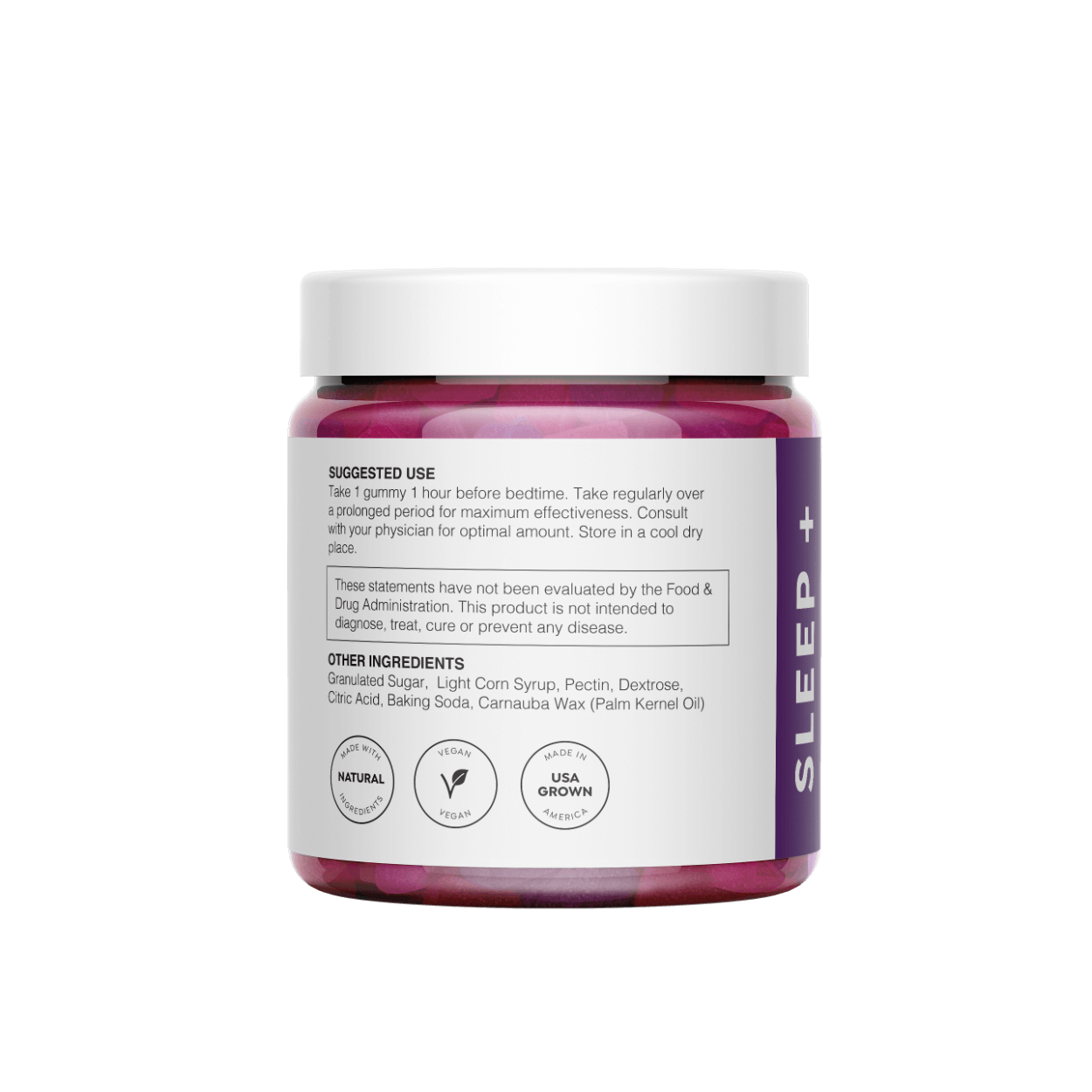 SLEEP+ Full Spectrum CBD + CBN Gummies 30count Wild By Nature CBD