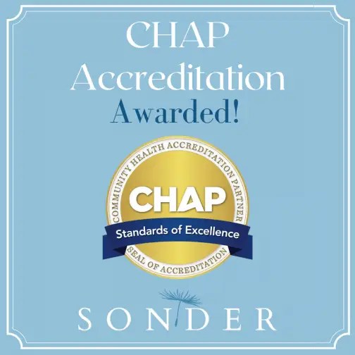 Sonder awarded CHAP accreditation Sonder Hospice