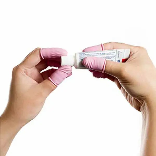 Antistatic Pink Finger Cots Tenco Finger Cots Thailand