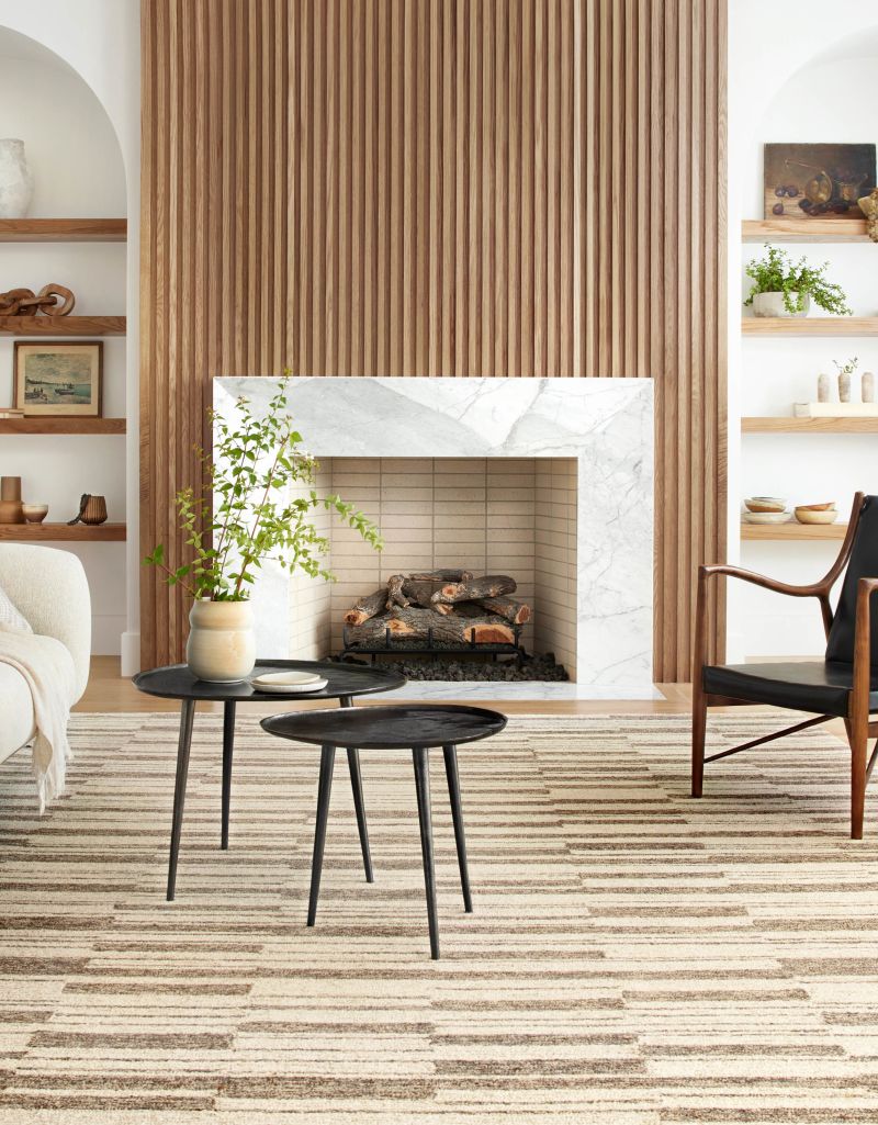 Chris Loves Julia X Loloi Polly POL04 Beige / Tobacco 9'3 x 13' Rug