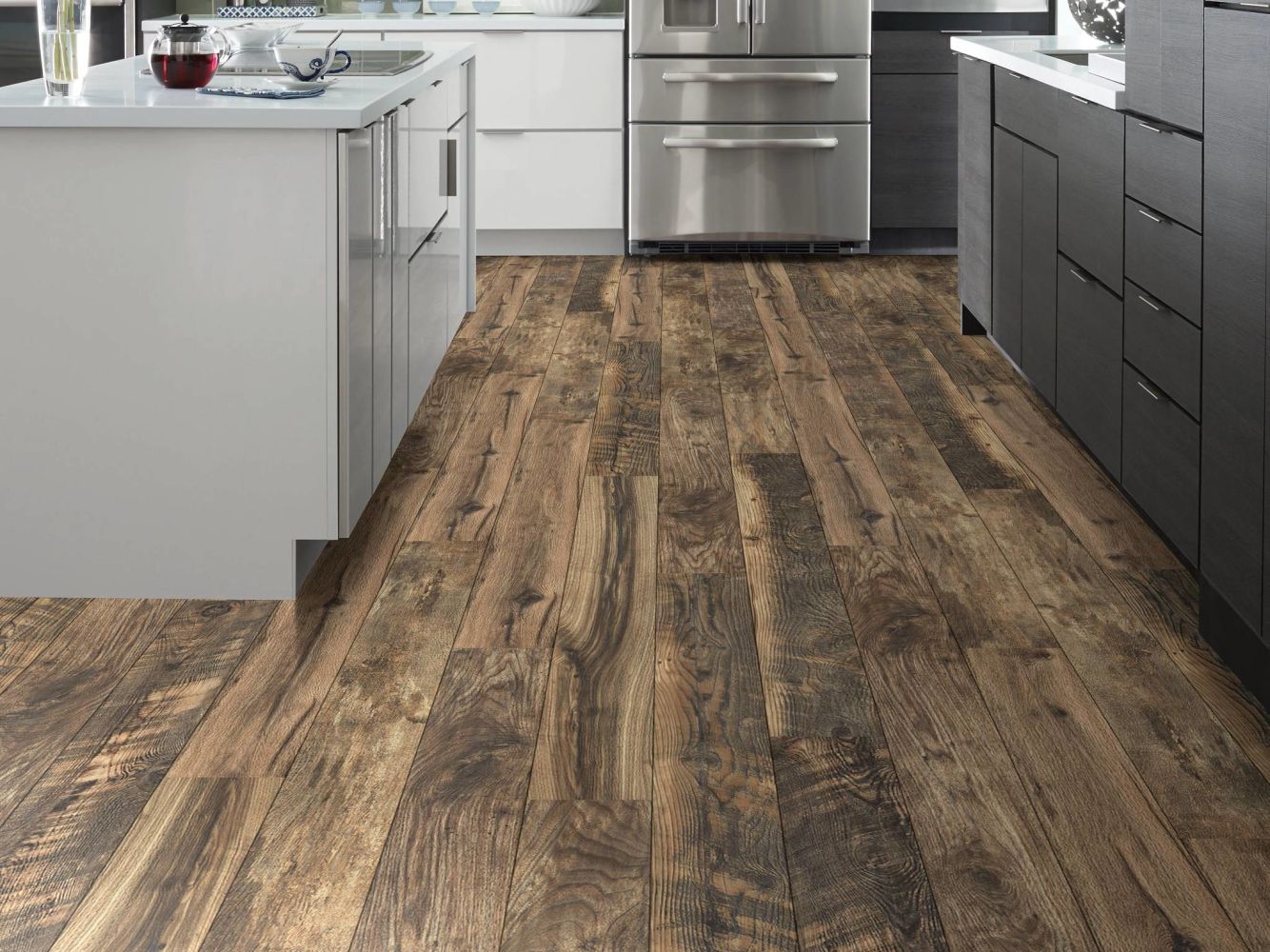 Shop Shaw Floors Versalock Laminate Woodhaven Assorted Canvas 07030