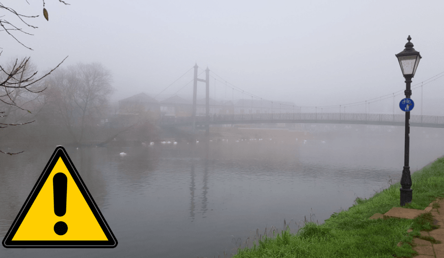 Yellow warning for fog Radio Exe