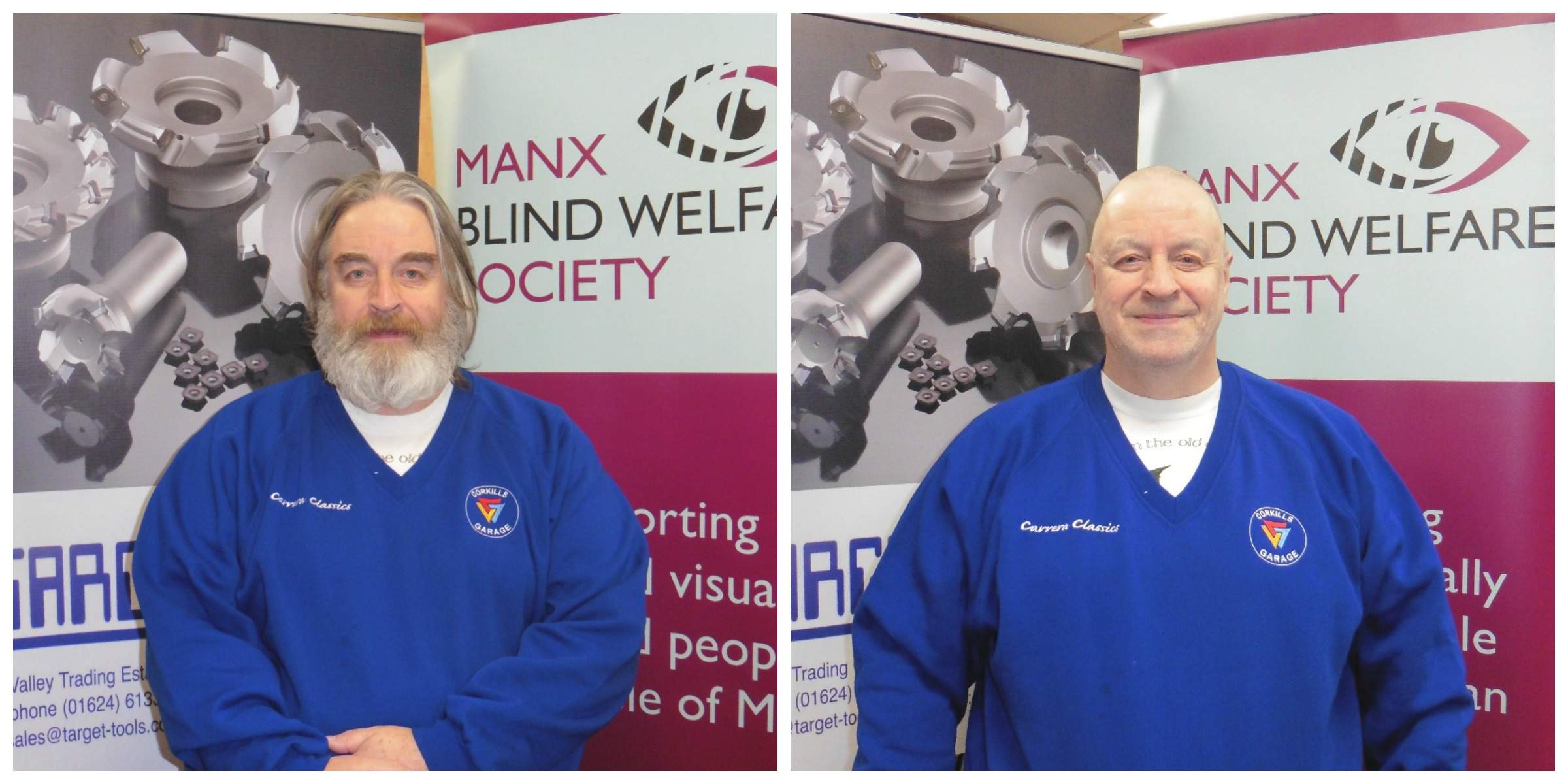 Man razors hair and beard for Manx Blind Welfare 3FM Isle of Man