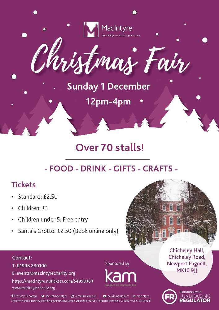 MacIntyre Charity Christmas Fair MKFM 106.3FM Radio Made in Milton