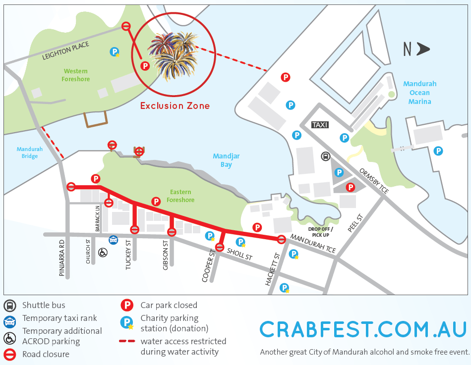 Mandurah Crab Fest Parking, Pedalling and Pets 97.3 Coast FM
