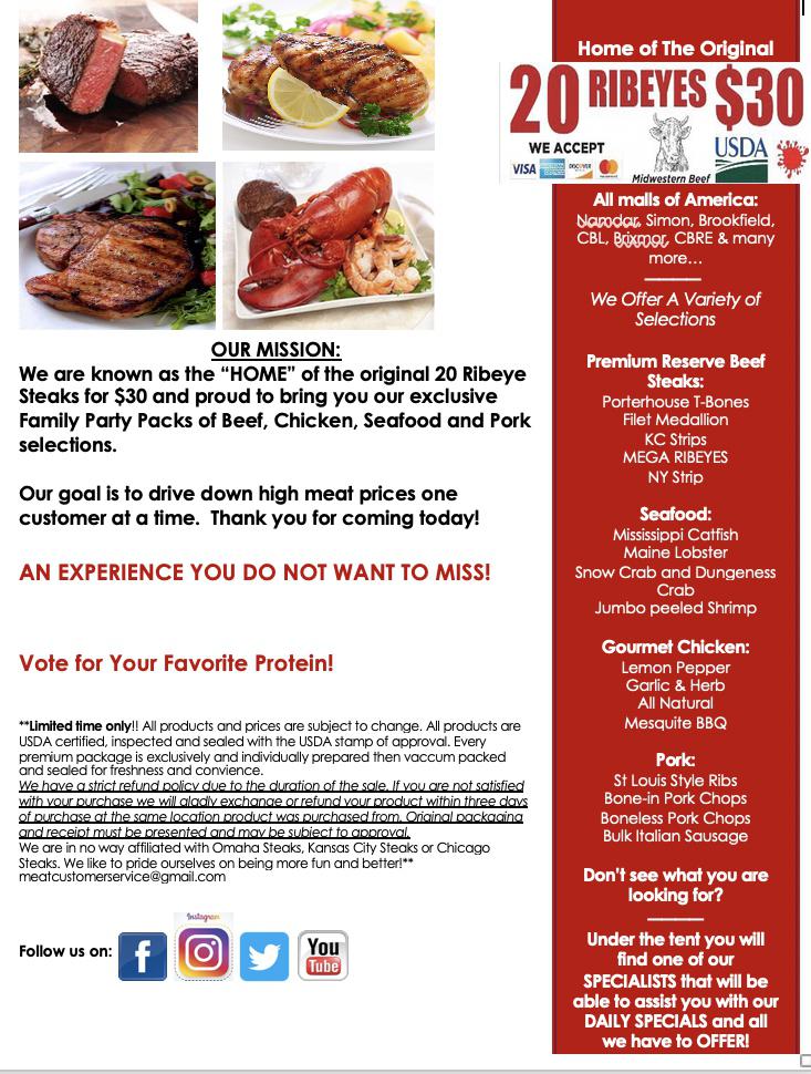 20 Ribeyes For 25 Dollars 2022 Schedule 96.9 Live! 5P-7P Today At Huge Truckload Meat Sale, Tacoma Mall - 95.3 Kgy