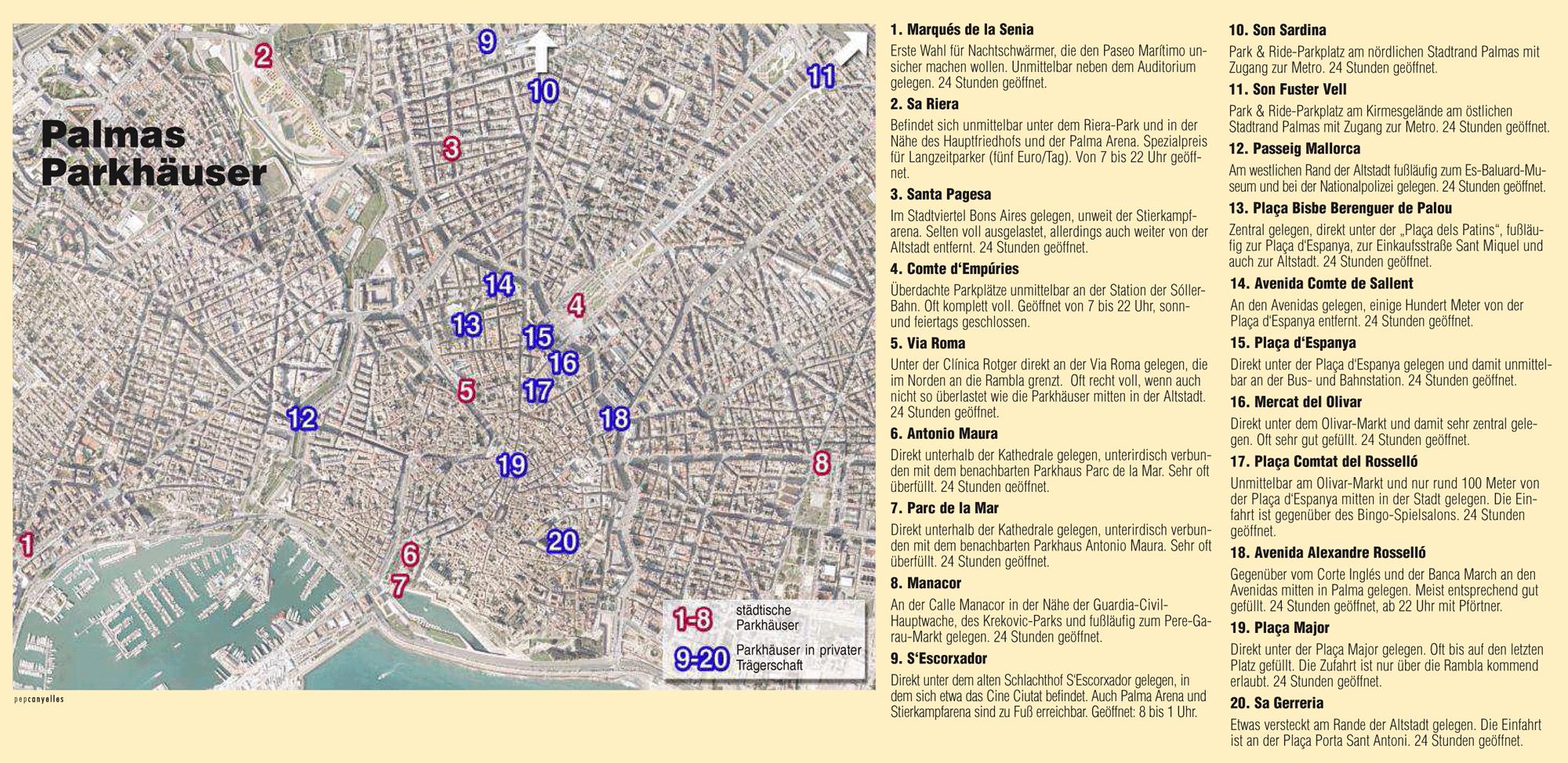 Parken In Palma Karte Eine PlatzFrage Parken in Palma