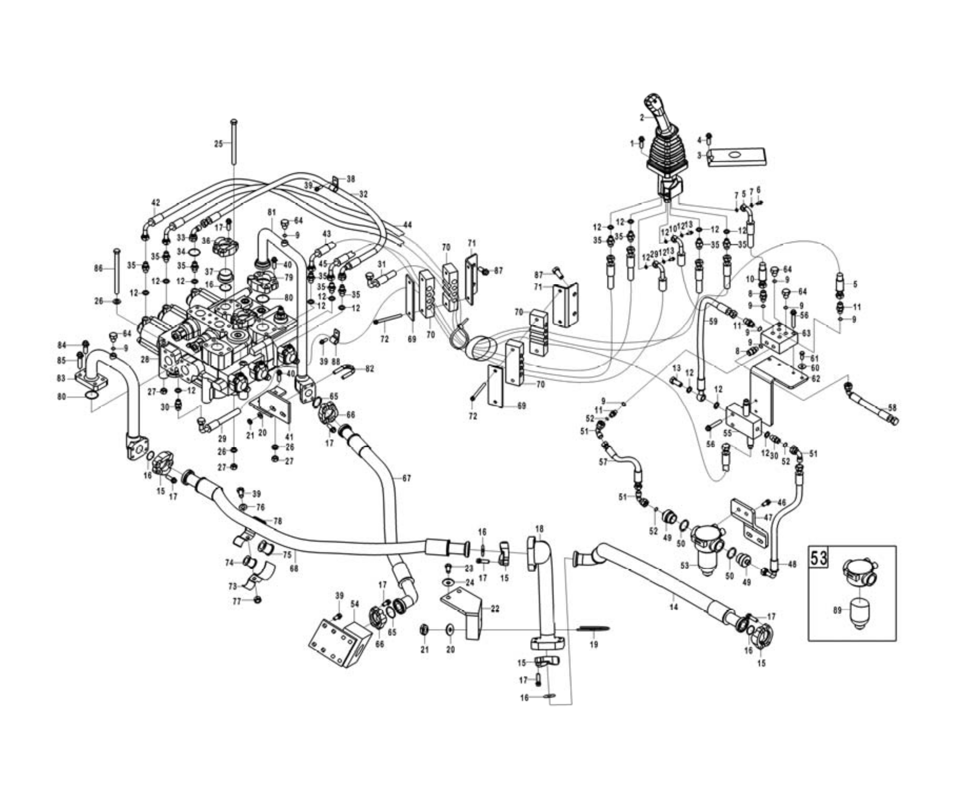 Hydraulic control assembly LG936L МироМакс продажа запчастей и