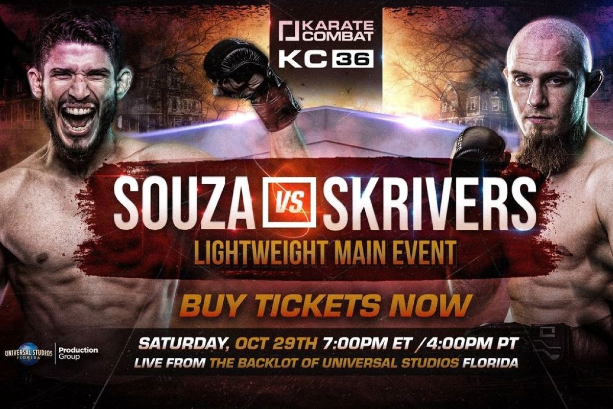 Karate Combat 36 Results Souza vs Skrivers MMA Sucka
