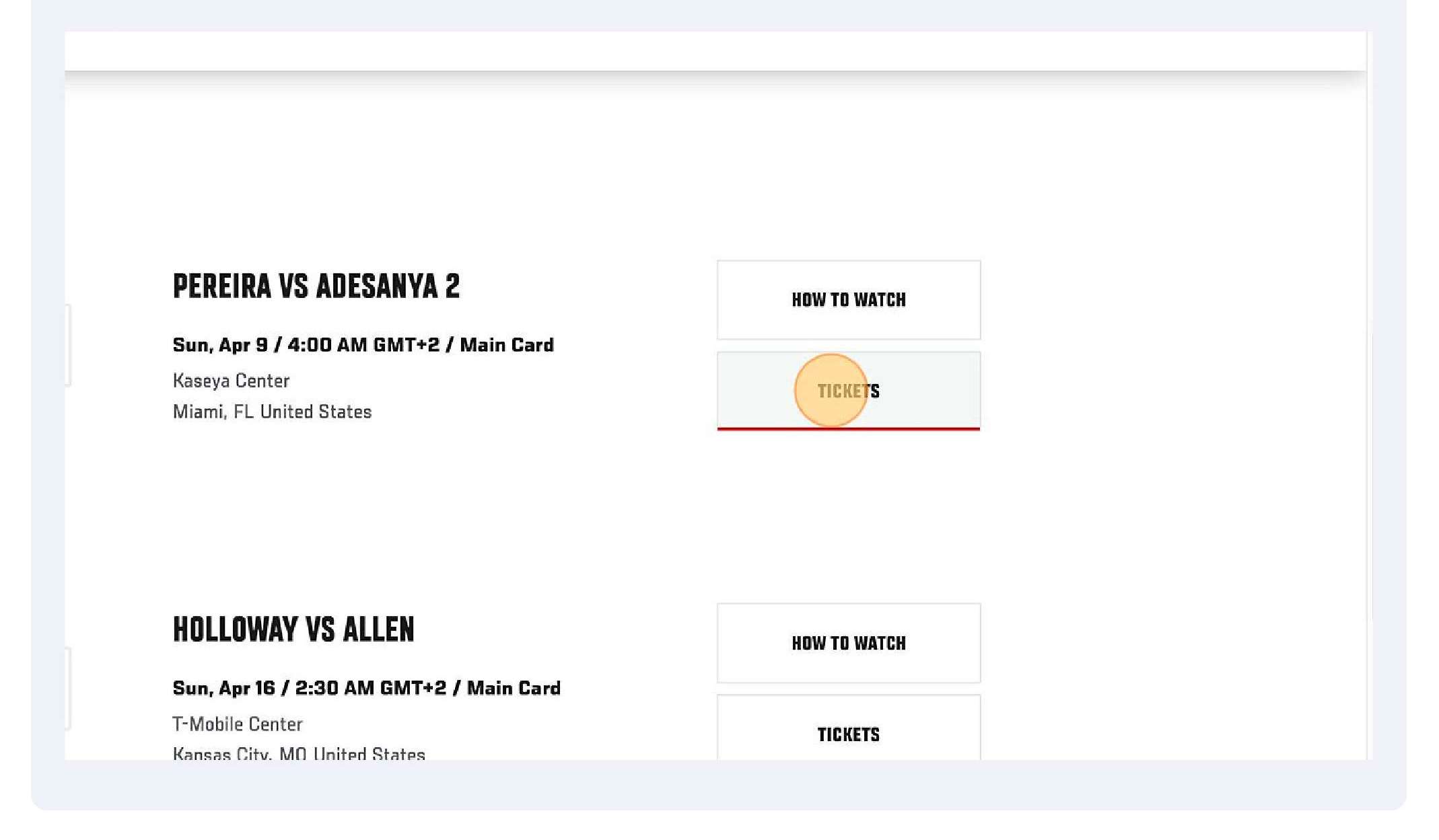 How Much UFC Tickets Cost? 2023 Guide