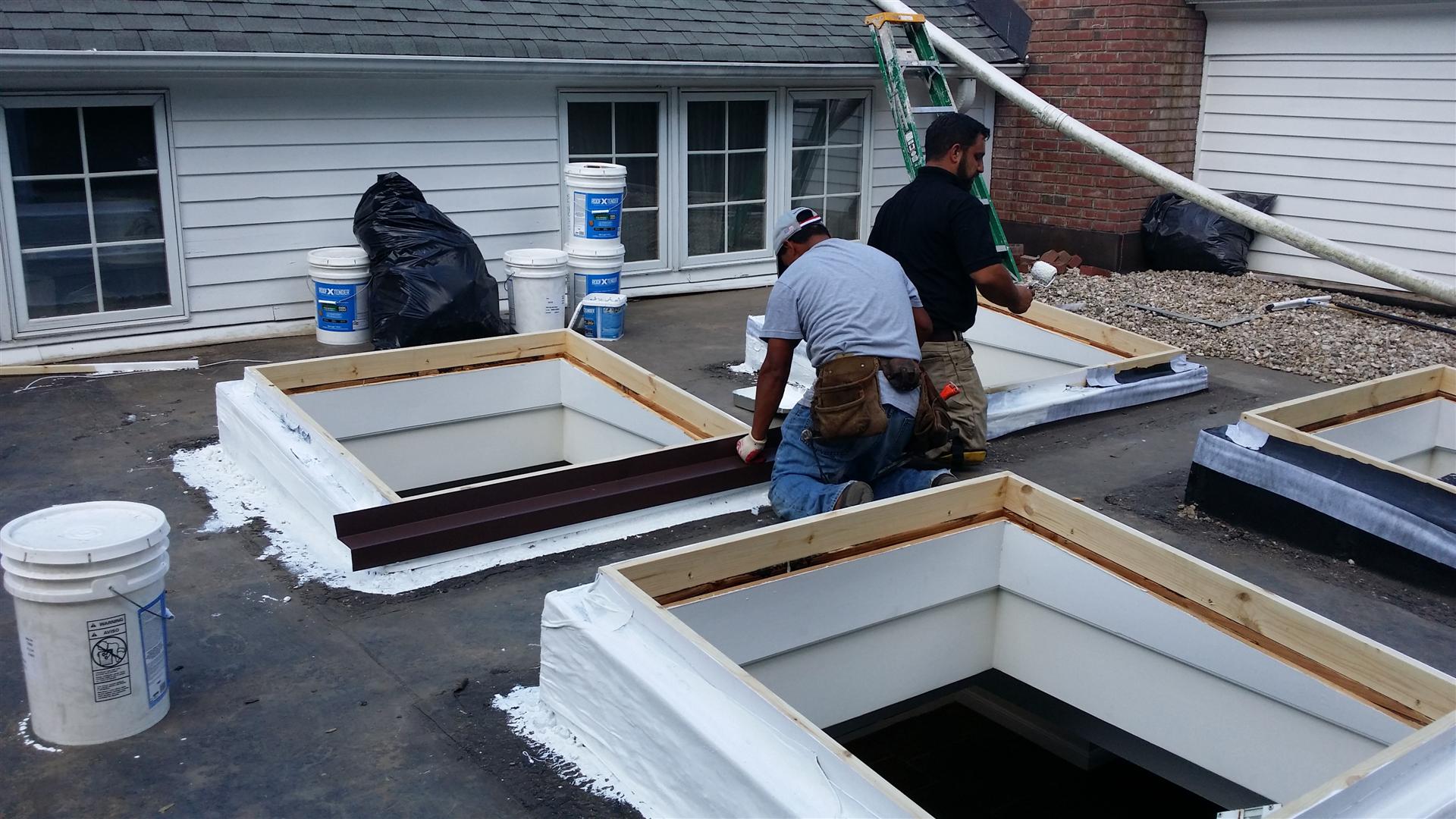 Far Hills, NJ Flat Roof Repair and Skylight Replacement M&M