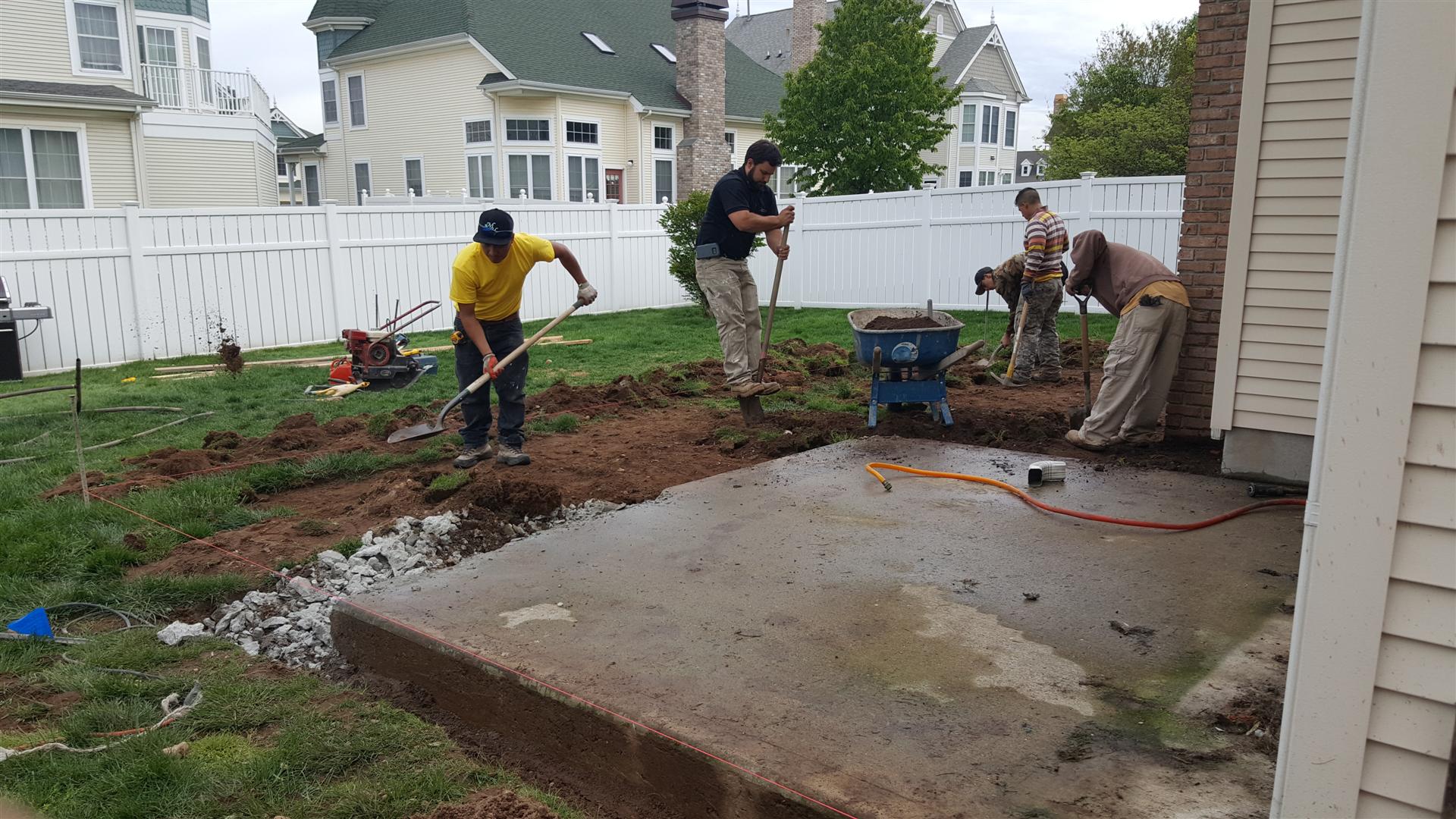 South Amboy, NJ Blue Stone Patio Installation M&M Construction Morristown, NJ Roofing
